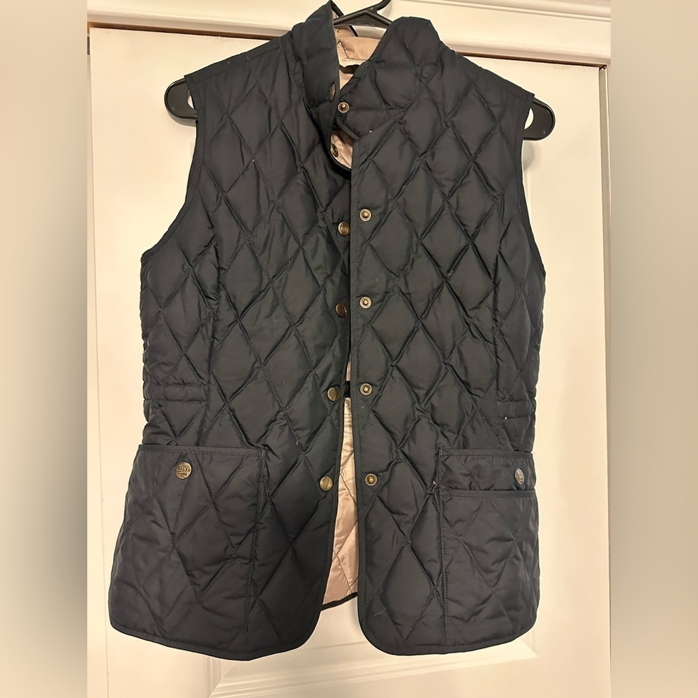 Eddie Bauer Jacket Women’s Small Black Goose Down Puffer Quilted Vest Premium